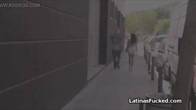 Pounding juicy latina babe from the street