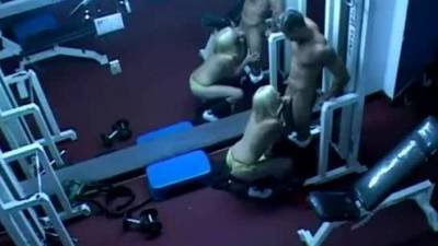 Latin babe gets fucked by gym trainer