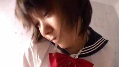 Censored japanese school girl pantyjob assjob